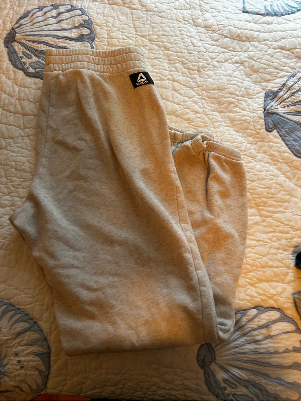 Grey Reebok sweats